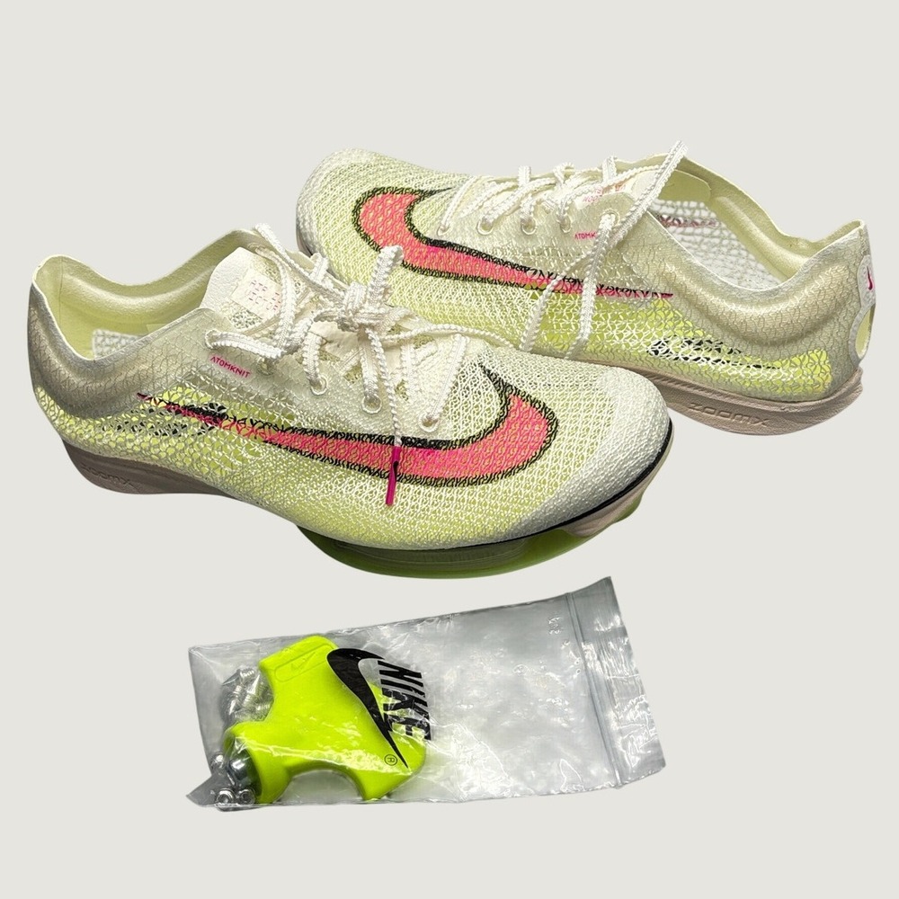 NEW Nike Air Zoom Victory Track Shoes Spikes Men SZ 4.5 Women SZ 6 Sail Pink Bag